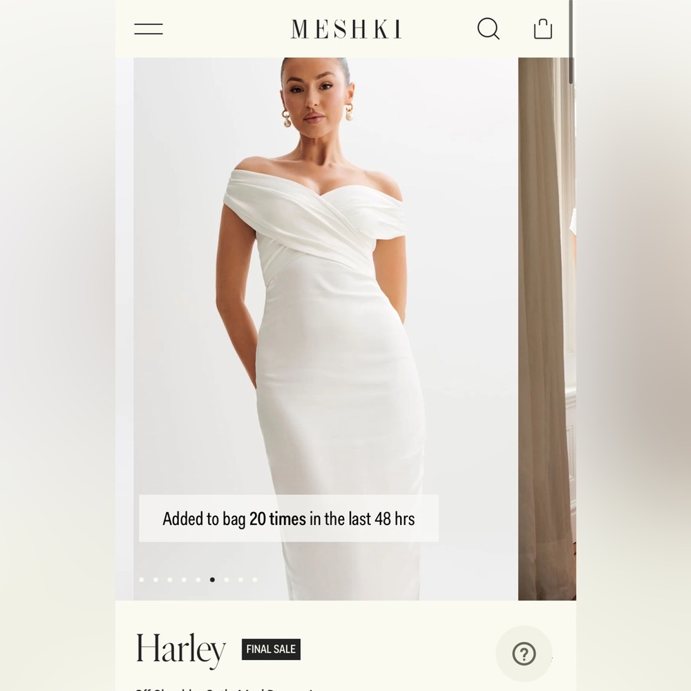 Meshki white dress